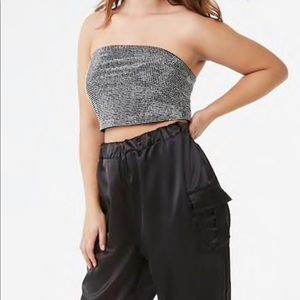 SEQUIN BLACK CROP TOP 💎